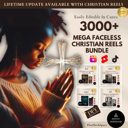 3000 PLR Christian Reels Videos with Bible Quotes (Resell Right Included)