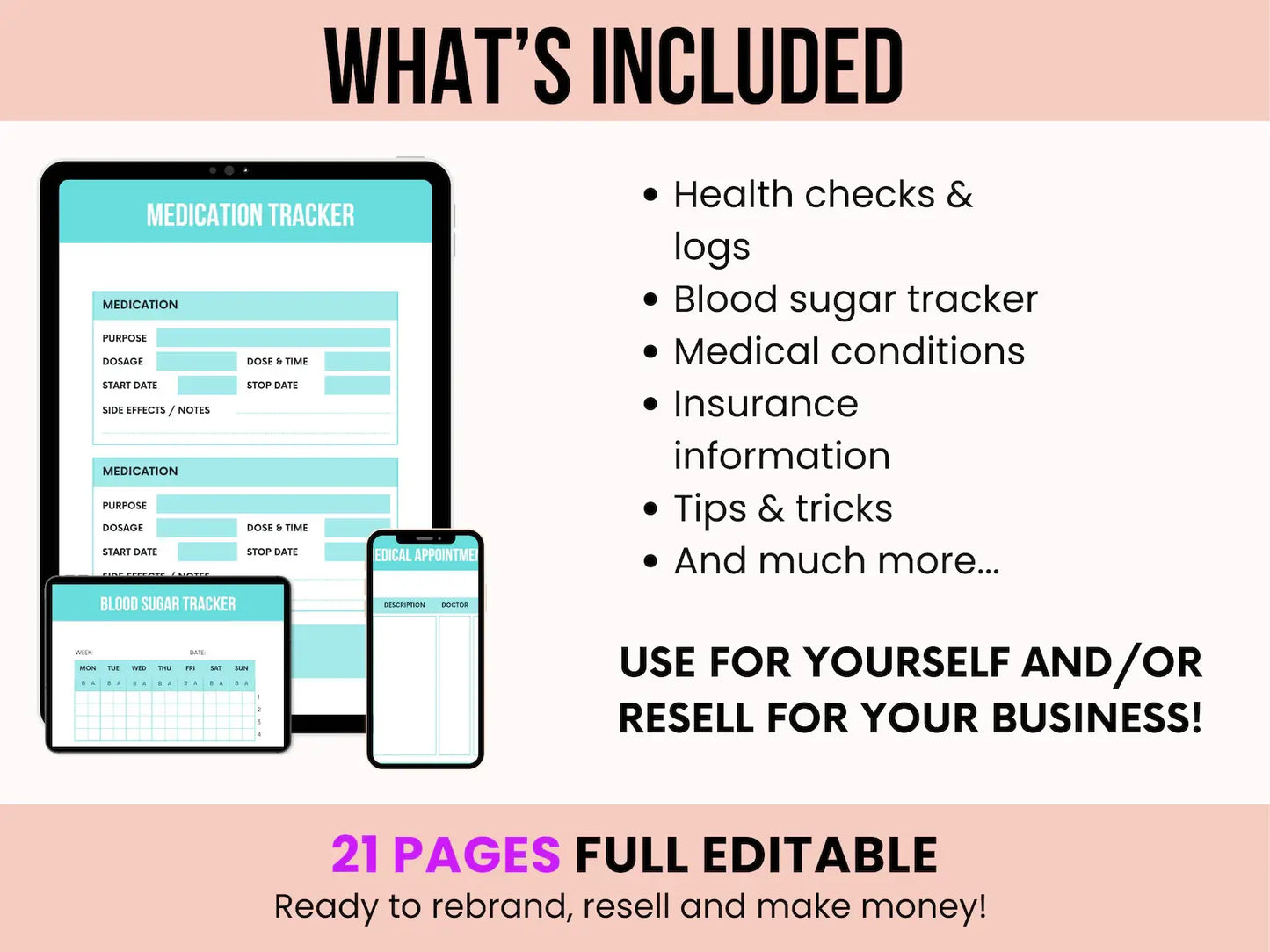 PLR Student Nurse Digital Planner with Resell Rights