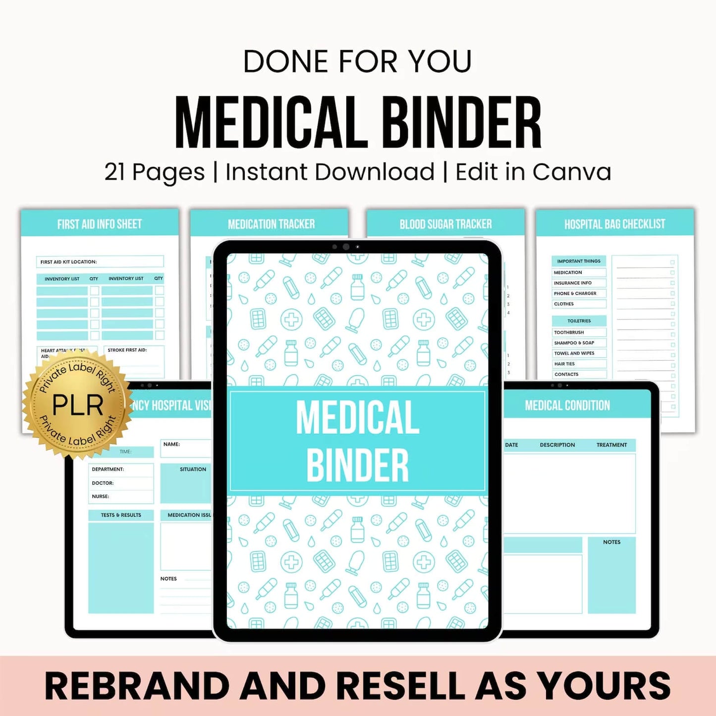 PLR Student Nurse Digital Planner with Resell Rights