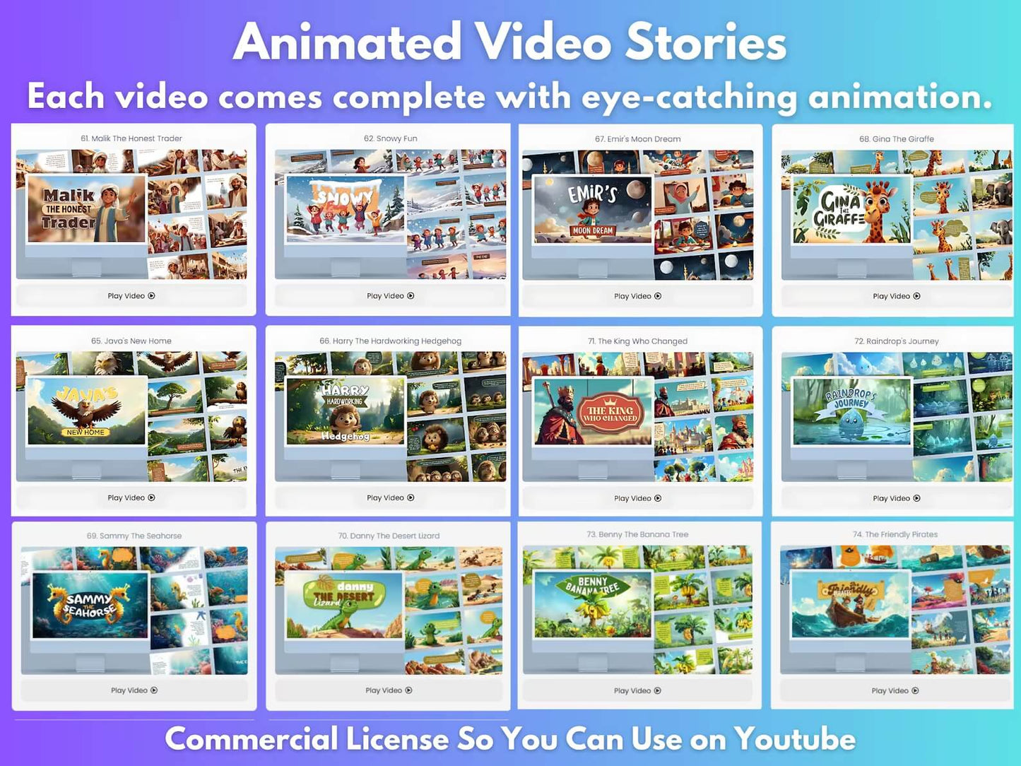 100 Children's Stories + 150 PLR Kids Videos & Editable Templates | with Resell Rights