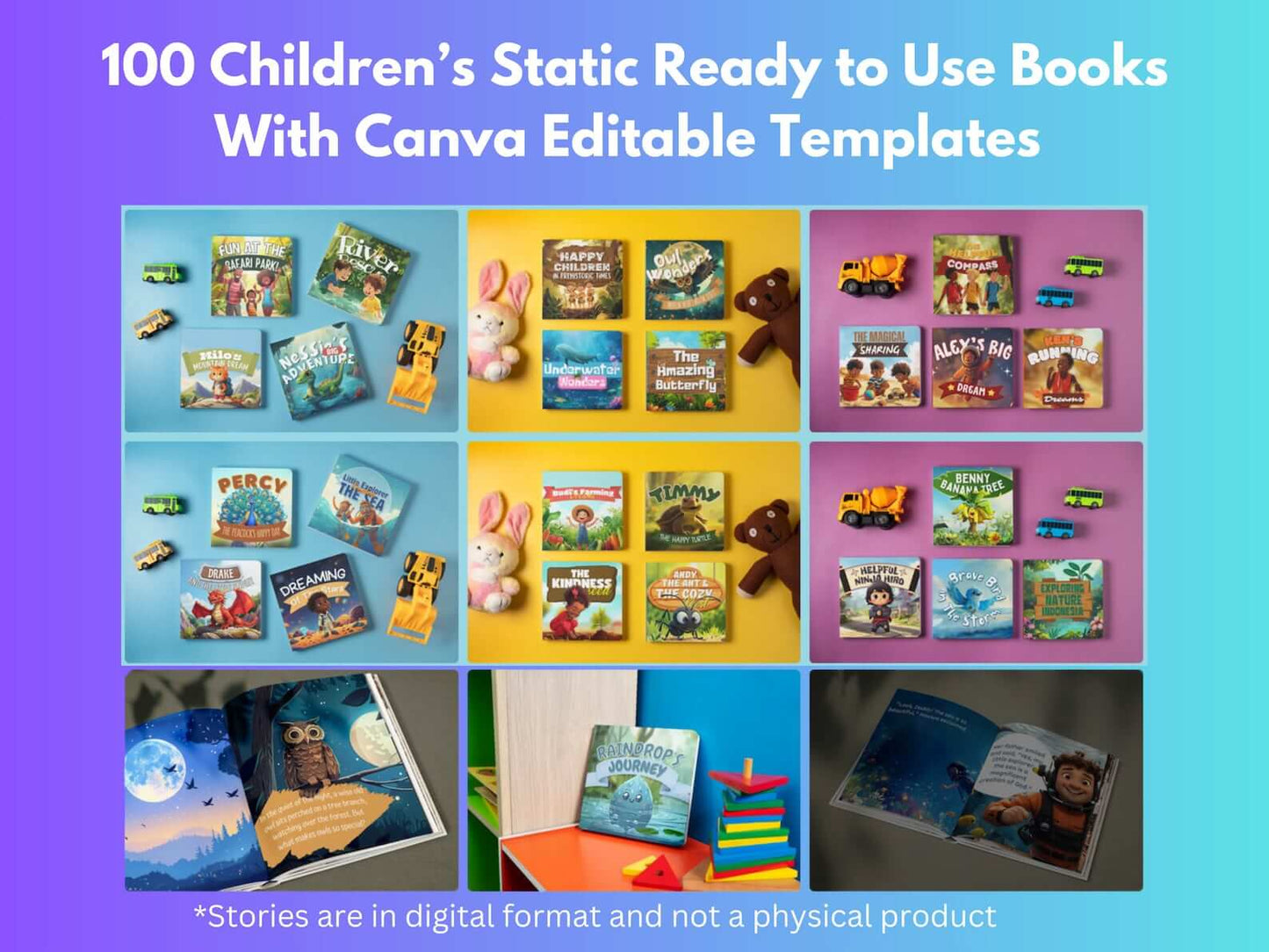 100 Children's Stories + 150 PLR Kids Videos & Editable Templates | with Resell Rights