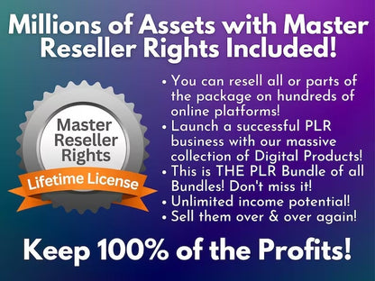 10 Million Digital Products With Resell Rights - Mega Bundle (EBooks + Courses+ Templates+ Planners, & More!)